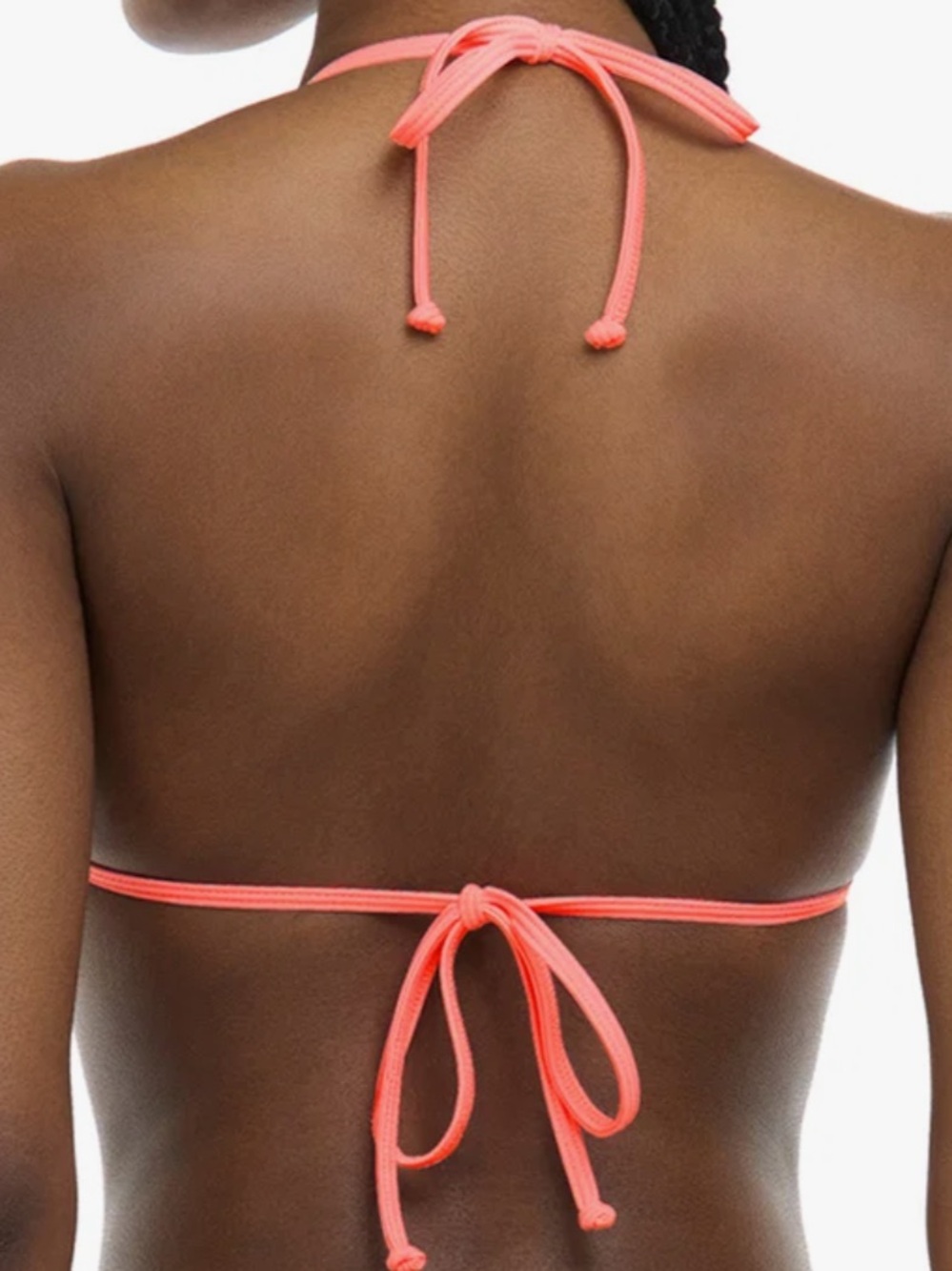 Body Glove Women's Smoothies Baby Love Triangle Bikini Top size medium coral - Picture 4 of 7